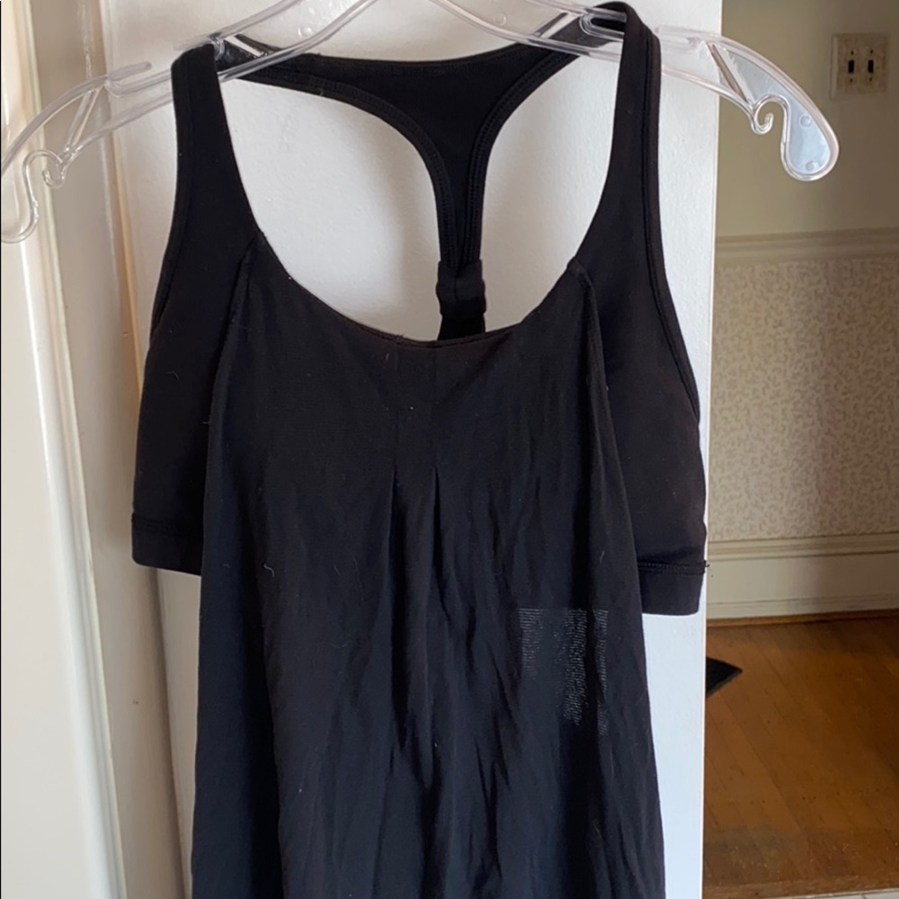 Black Lululemon Tank Top with built in sports bra